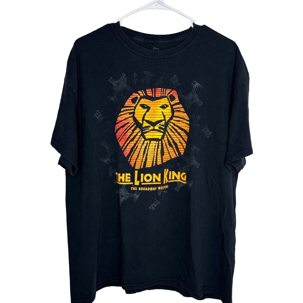 DISNEY THE LION KING Unisex Black Size XL Tee Shirt Official Broadway Mechandise
